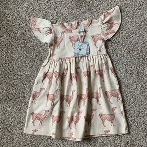 Kate Quinn flutter sleeve llama dress